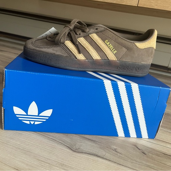 adidas Shoes - Adidas Gazelle Indoor Brown and Beige Sneakers